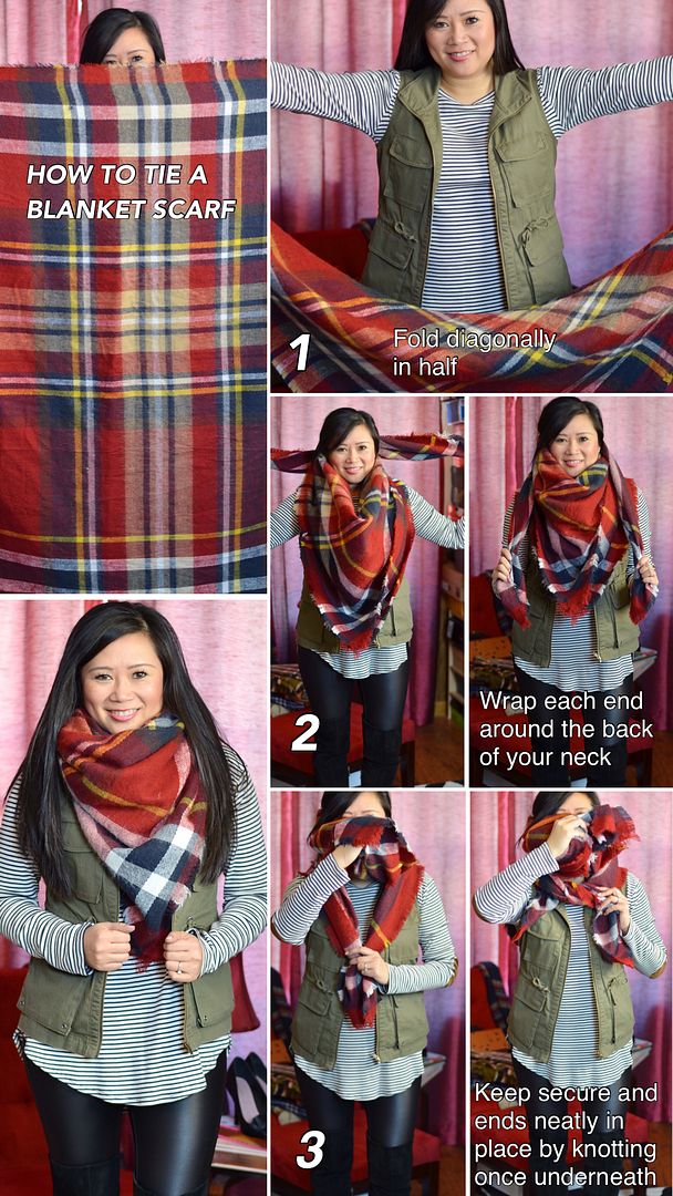 More Pieces of Me St. Louis Fashion Blog How to tie a square blanket scarf